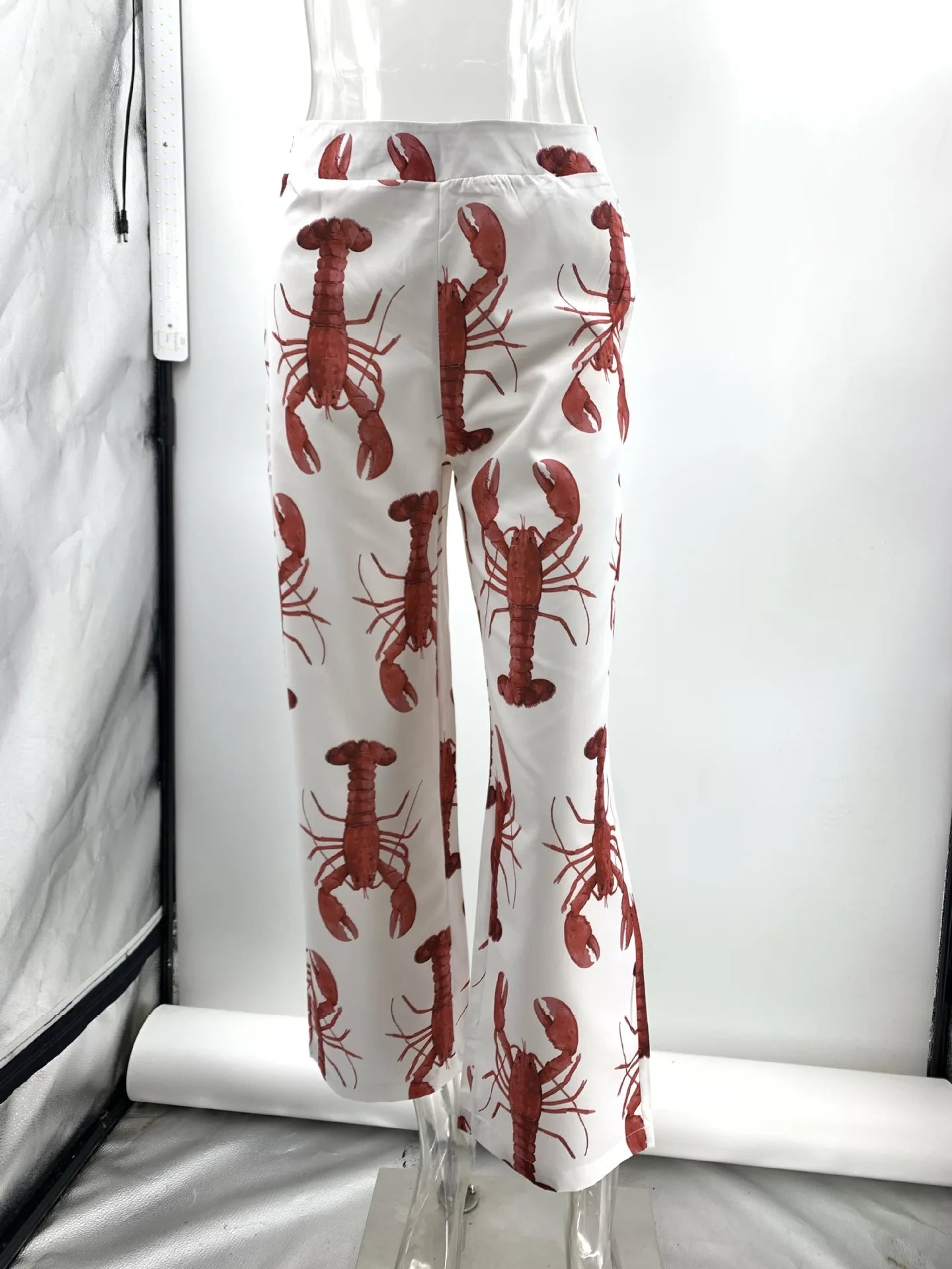 Conjunto de pantalones largos con estampado de crayón de dibujos animados para mujer, camisa de manga corta de verano, pantalón de pierna ancha de cintura alta, conjuntos de 2 piezas, trajes para mujer 2024