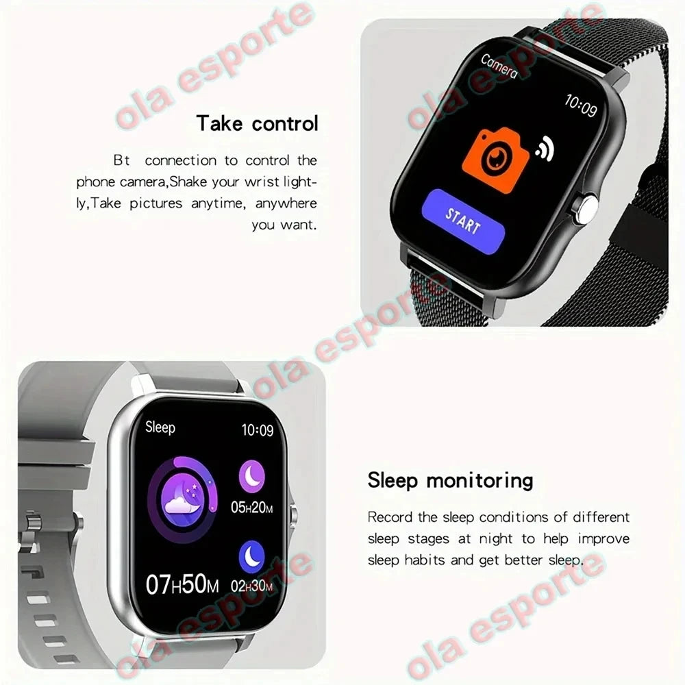 Nuevo Reloj Inteligente 2026 con Pantalla Táctil Completa de 1.83 Pulgadas para Hombre y Mujer, Llamadas Bluetooth, Monitor de Actividad Física, Reloj Digital Inteligente, Regalo Hw12
