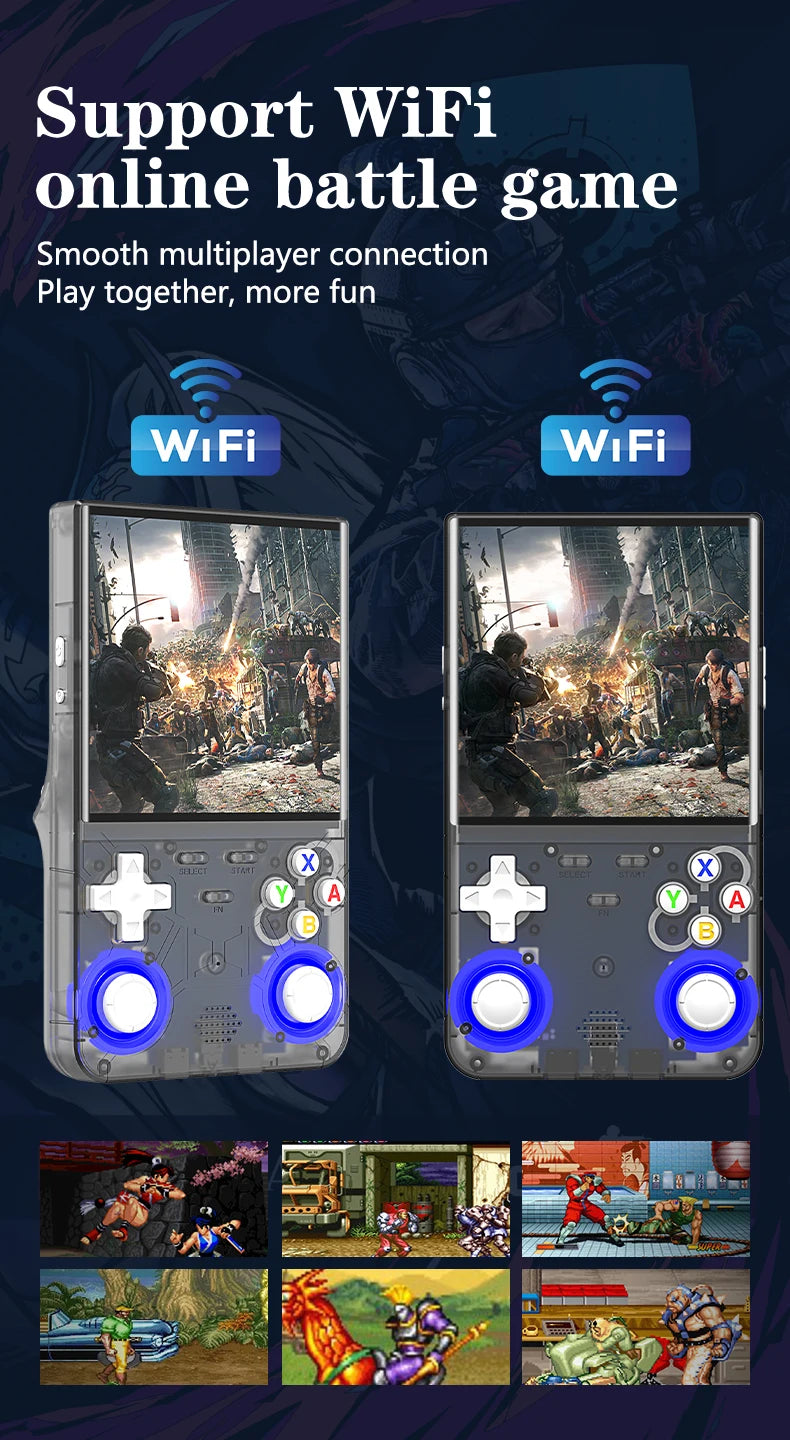 Consola de Videojuegos Retro R36 Ultra, Sistema Linux, Pantalla IPS de 4.0 Pulgadas