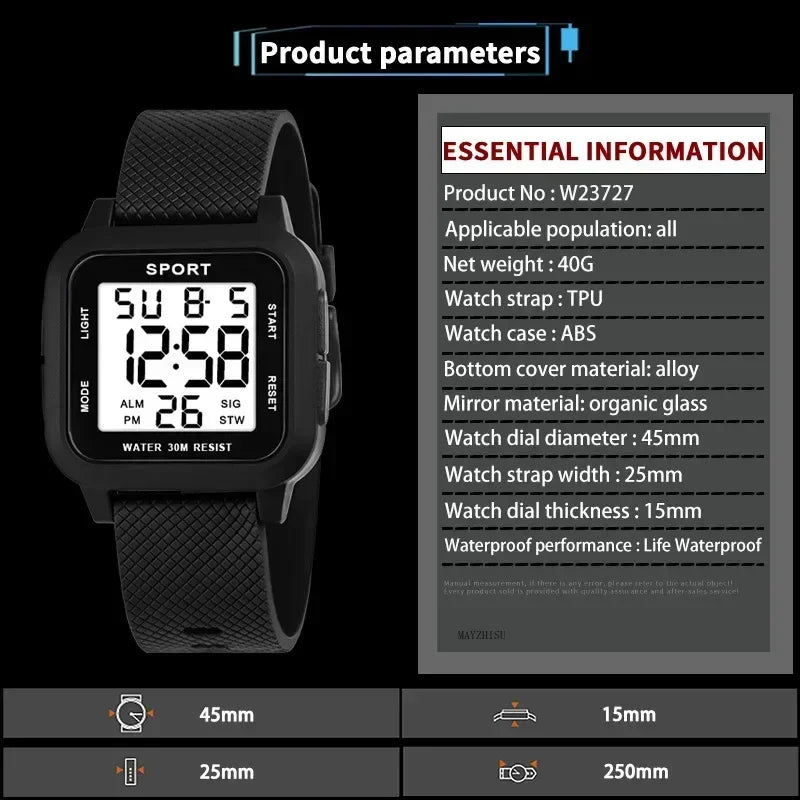 Reloj Deportivo Ultrafino Luminoso MAYZHISU Pareja