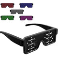 Gafas de fiesta Led con carga USB multilingüe, gafas luminosas intermitentes Led, concierto de Navidad, fiesta de cumpleaños, vacaciones, gafas de sol brillantes