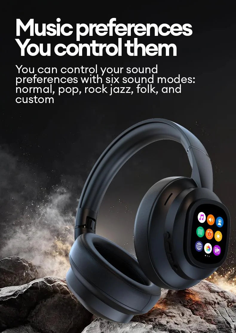 Auriculares Bluetooth ANC con Pantalla LCD y Micrófono HD