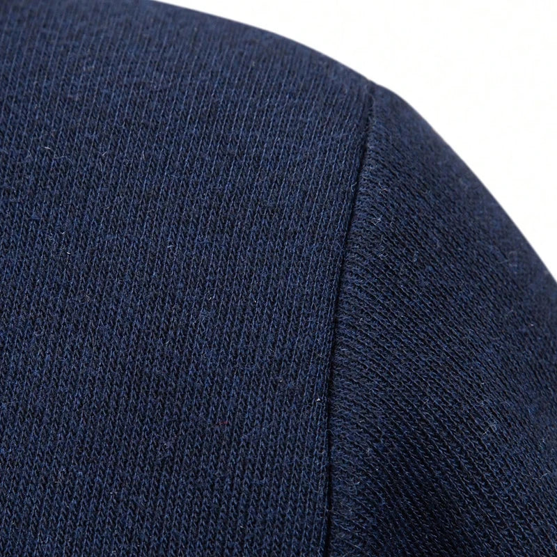 Cárdigan de Punto con Cremallera para Hombre | Bolsillos y Cuello Alto
