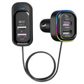 Cargador USB de 6 Puertos para Auto con Extensión para Asientos Traseros
