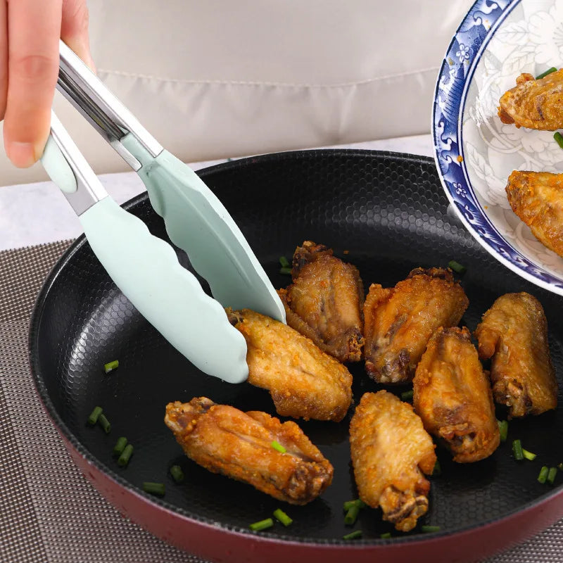 Juego de utensilios de cocina de silicona con mango, olla antiadherente, juego de utensilios de cocina, cubo de almacenamiento, accesorios resistentes, 12 Uds.