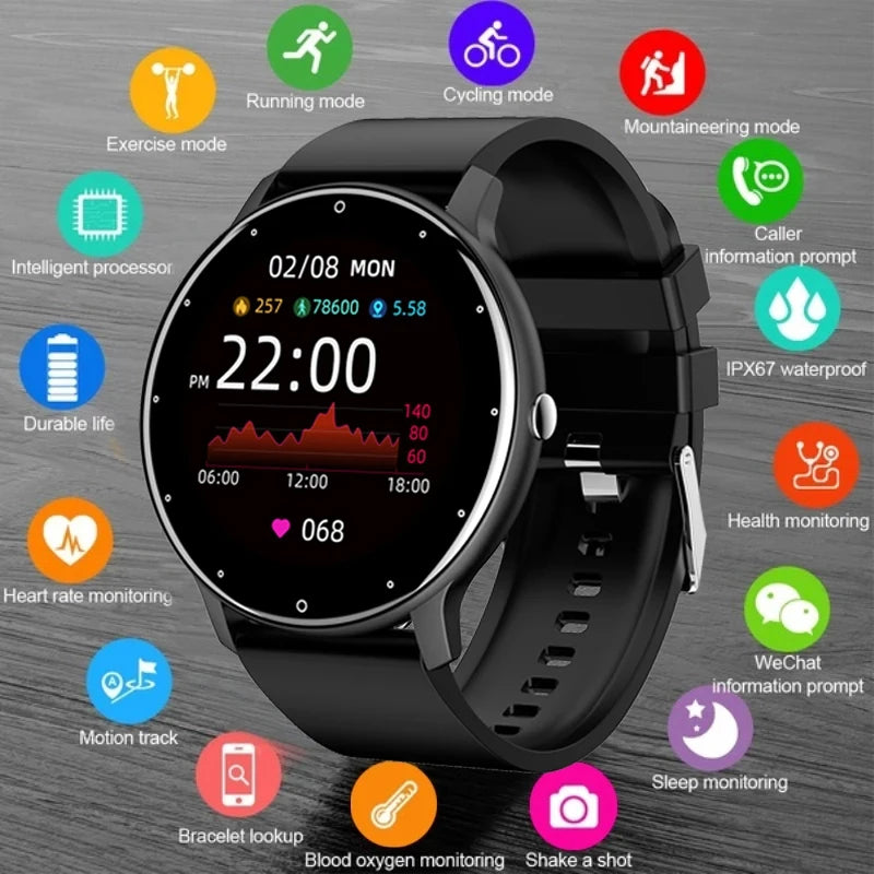 Reloj Inteligente LIGE Pantalla Táctil IP67