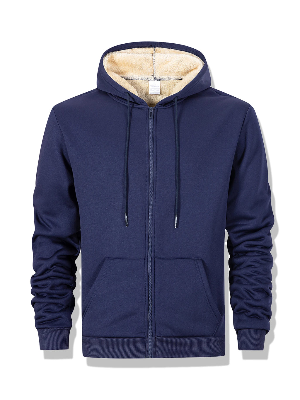 Buzo con Capucha y Cremallera de Vellón para Hombre