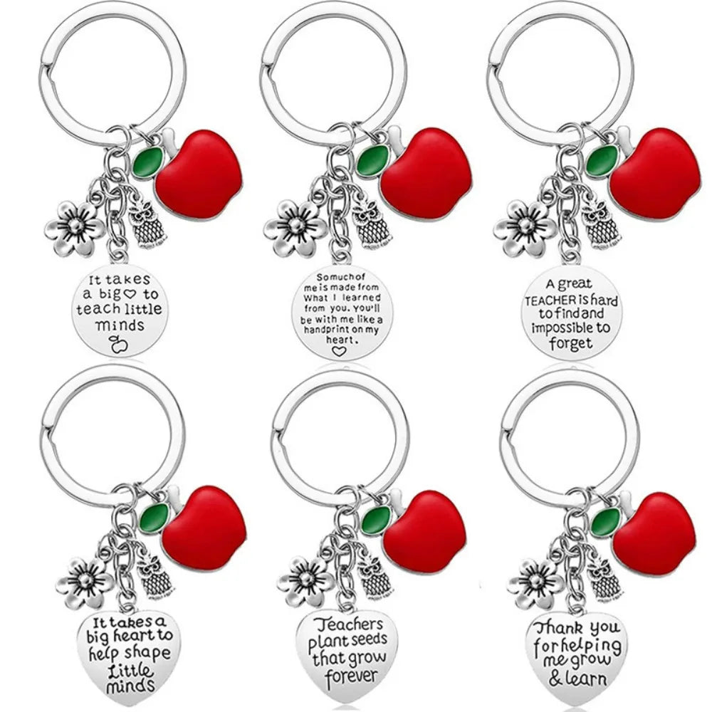 Set de Regalo de Agradecimiento para Maestros, 24 Piezas, 6 Sets, Bolígrafo de Bambú, Llavero, Tarjeta de Agradecimiento, Bolsa para Graduación Escolar, Jubilación, Festividades