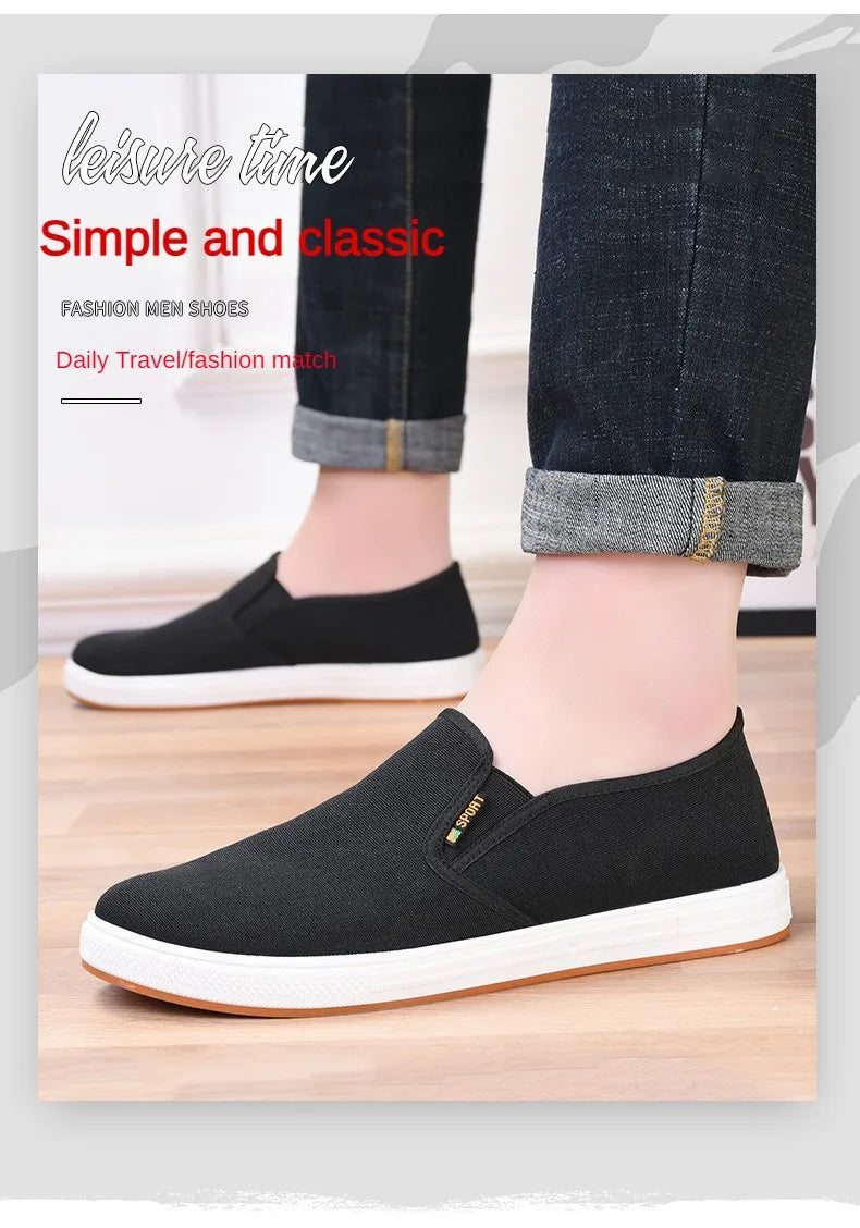 Zapatillas de Lona para Hombre sin Cordones | Livianas y Casuales