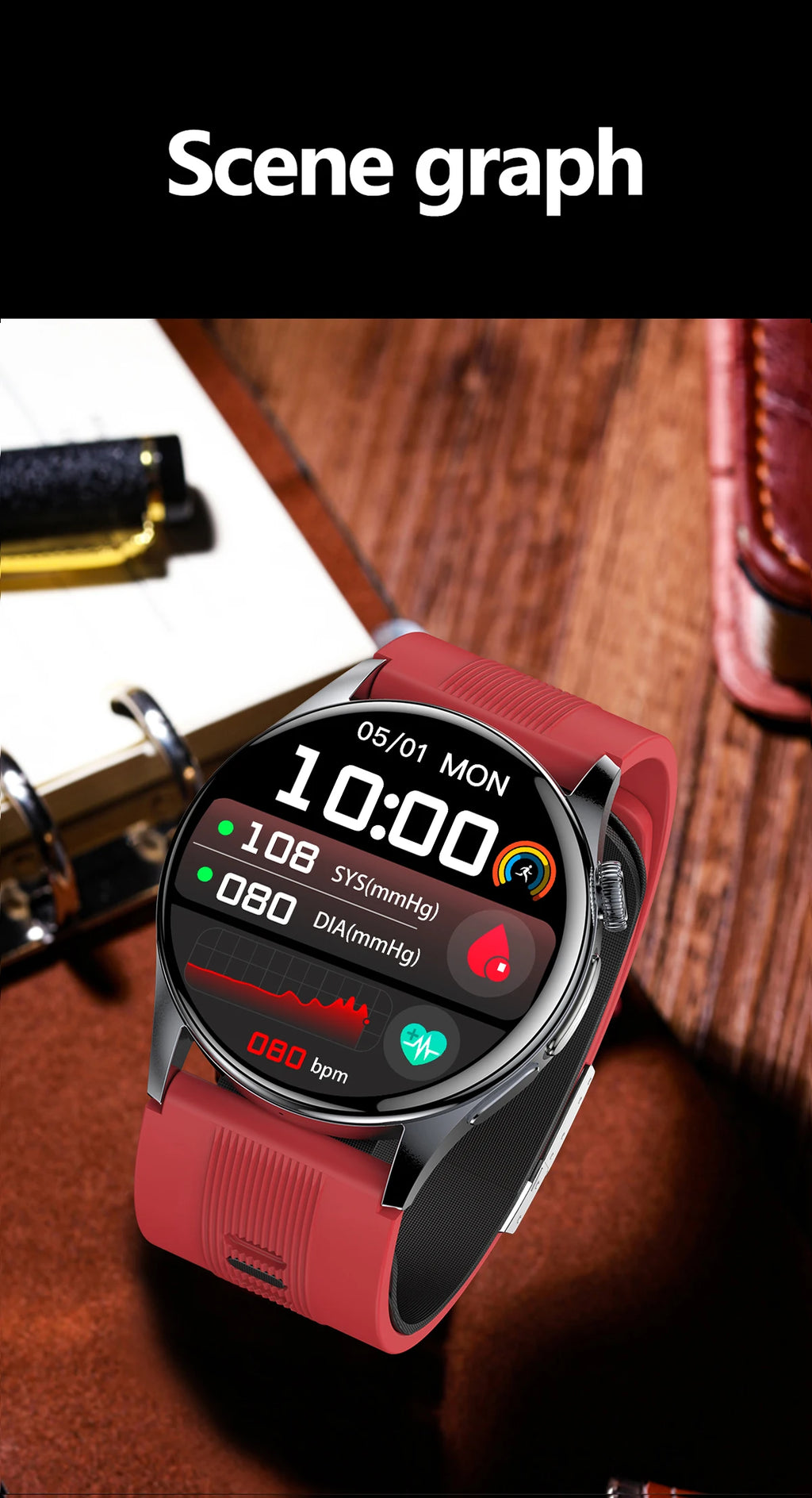 Reloj Inteligente Bomba de Aire Presión Arterial