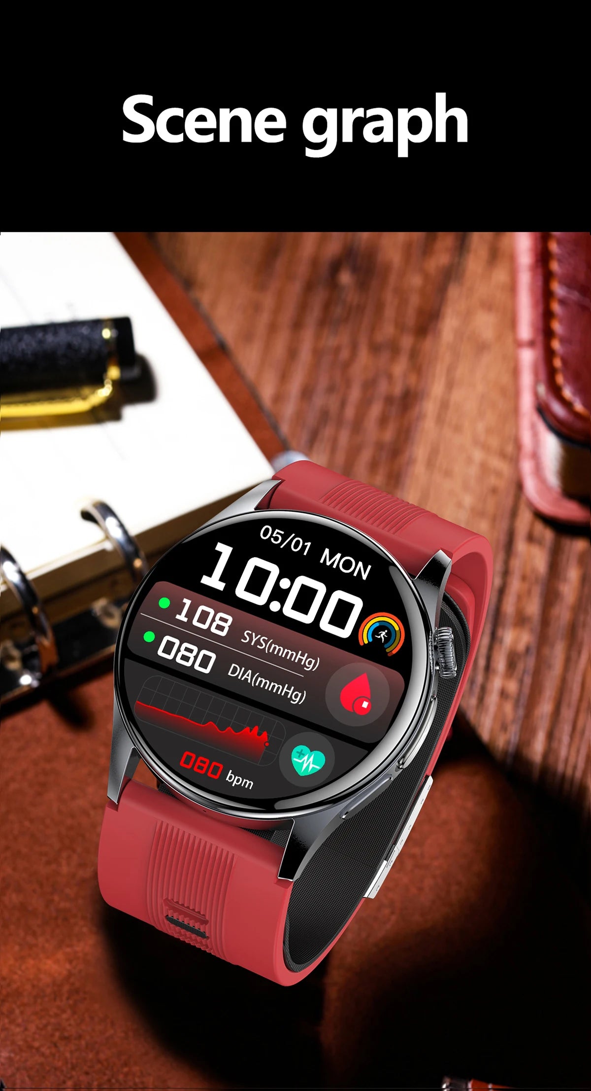 Reloj Inteligente Bomba de Aire Presión Arterial