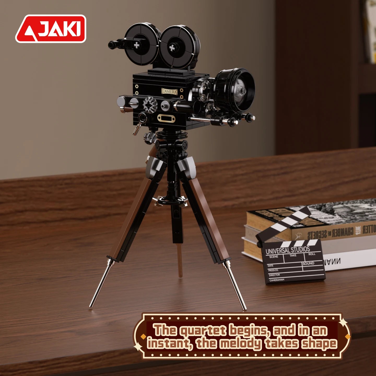 Consola de Juegos de la Serie Electrónica Retro JAKI, Bloques de Construcción de Alta Calidad, Modelo MOC, Ensamblaje Creativo, Adorno, Regalo de Cumpleaños para Niños