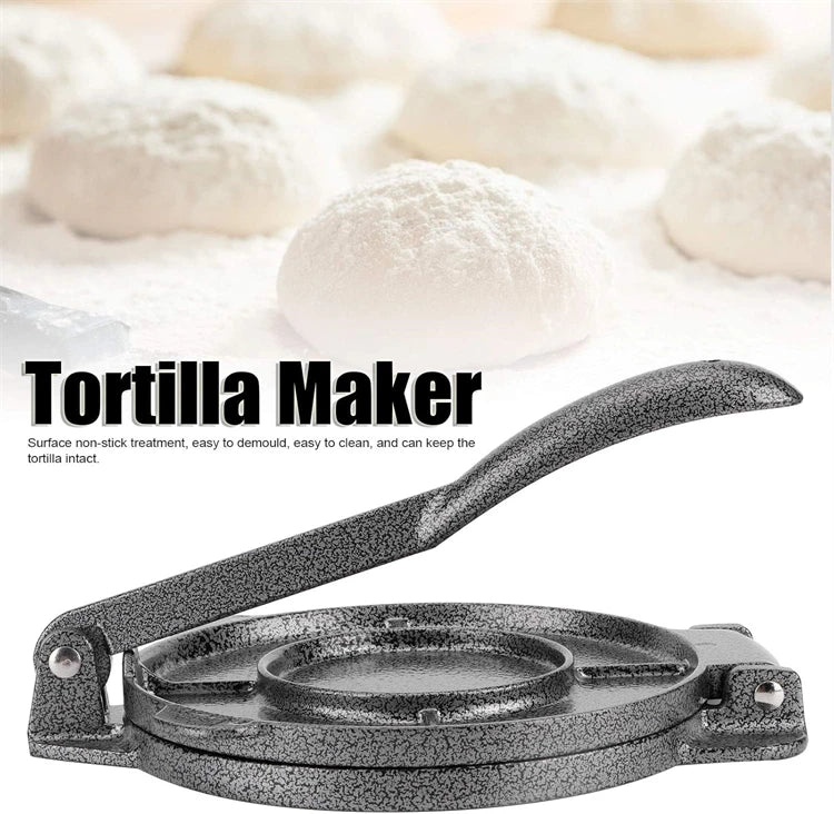 LMETJMA Prensa para Tortillas de Alta Resistencia, Pataconera de Aluminio, Prensa para Tortillas de Harina, Máquina para Hacer Tortillas, Rotis y Quesadillas