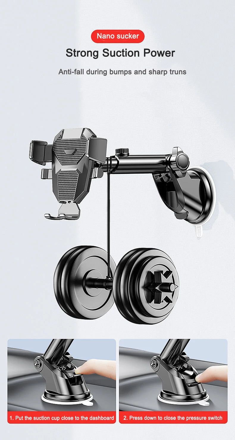 Soporte Universal para Celular en Auto 360° con Ventosa