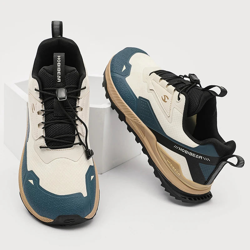 HOBIBEAR Zapatos para correr unisex, zapatillas de senderismo con banda elástica, zapatos casuales ligeros y transpirables