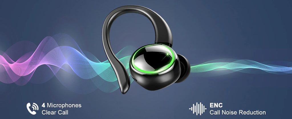 Auriculares Bluetooth 5.3 Graves Pantalla LED 48H