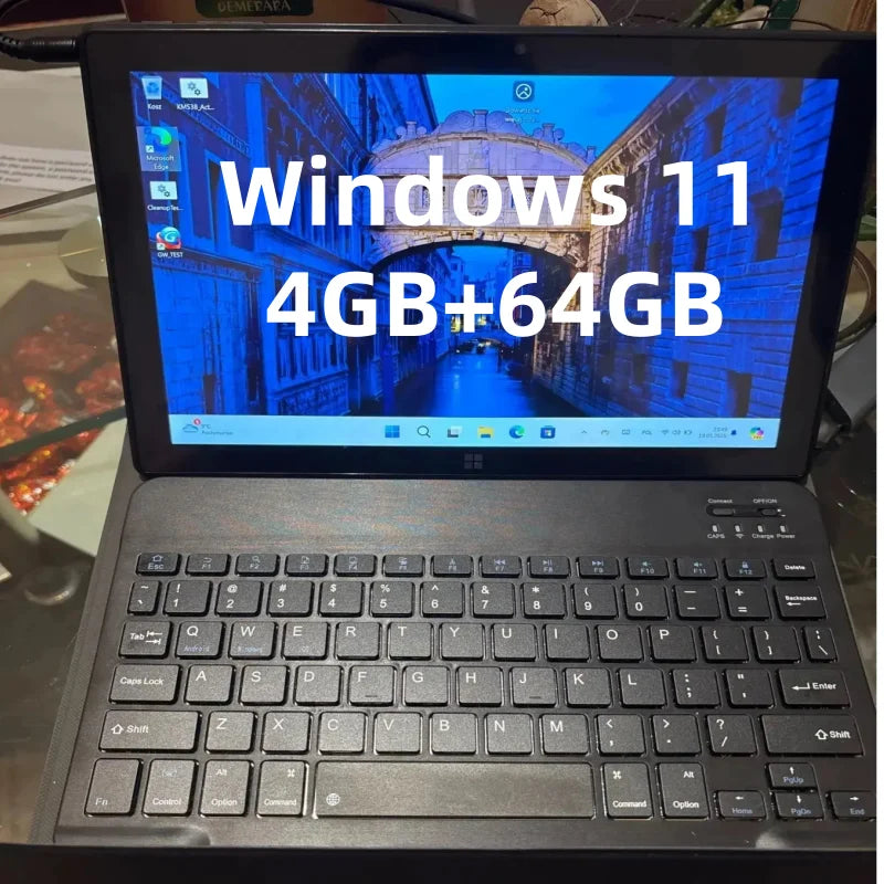 Windows 11 Tablet PC 10,1 PULGADAS 64bits Intel Atom N3350 4GB DDR RAM 64GB ROM 1920x1200 Pantalla IPS Dual Camear Tipo-C USB 3.0
