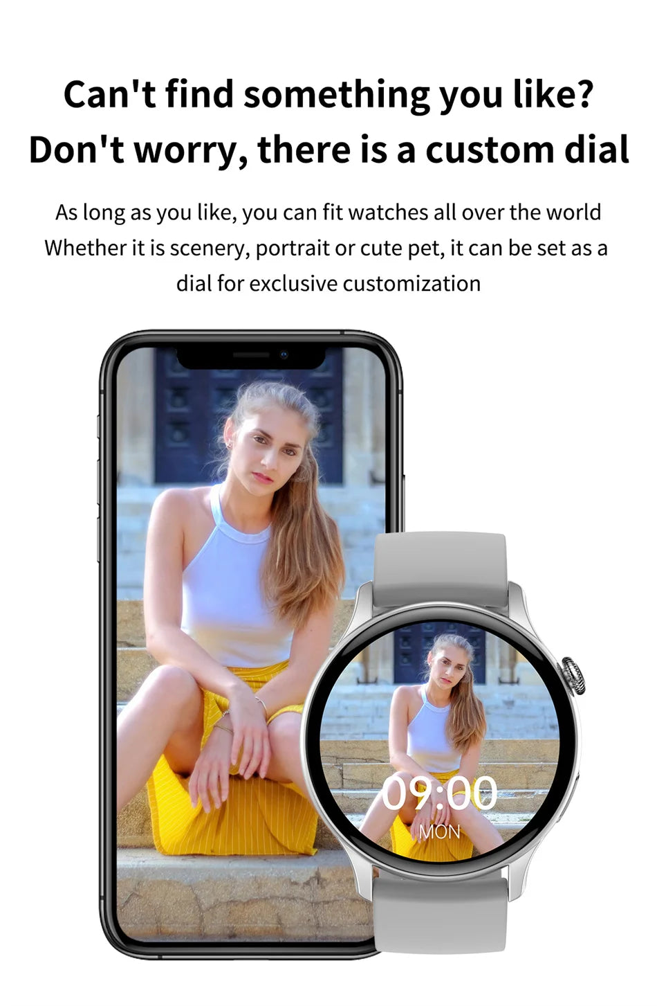 Reloj Inteligente NFC para Mujer con AMOLED, GPS y Llamadas Bluetooth
