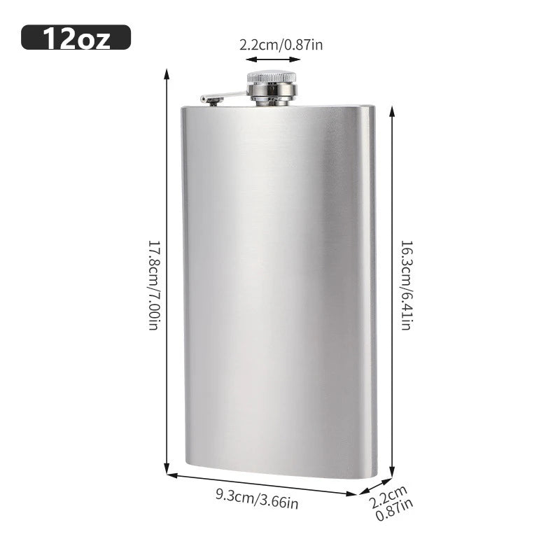 LMETJMA 1 4 5 6 7 8 9 10 oz Frasco de cadera de acero inoxidable con embudo Frasco de cadera de bolsillo Alcohol Whisky Frasco de cadera Tapón de tornillo KC0139