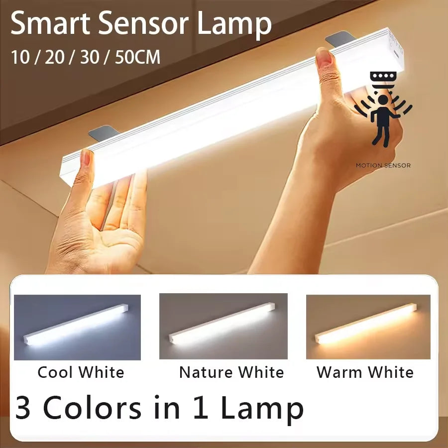 Barra de Luz LED Recargable con Sensor de Movimiento