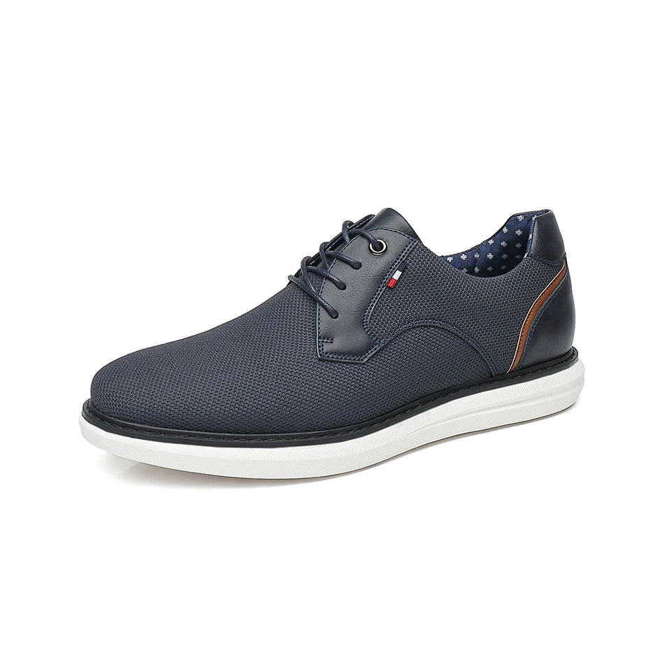 Zapatos de Hombre, Zapatos Casuales de Marca de Lujo, Cómodos, con Cordones, Estilo Ejecutivo, Zapatos de Vestir BHKH