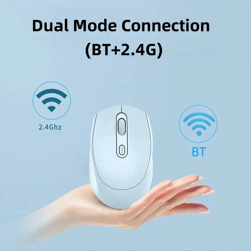 Ratón fotoeléctrico ergonómico más vendido, compatible con Bluetooth 2.4G, ratón inalámbrico adecuado para juegos de oficina y portátiles.