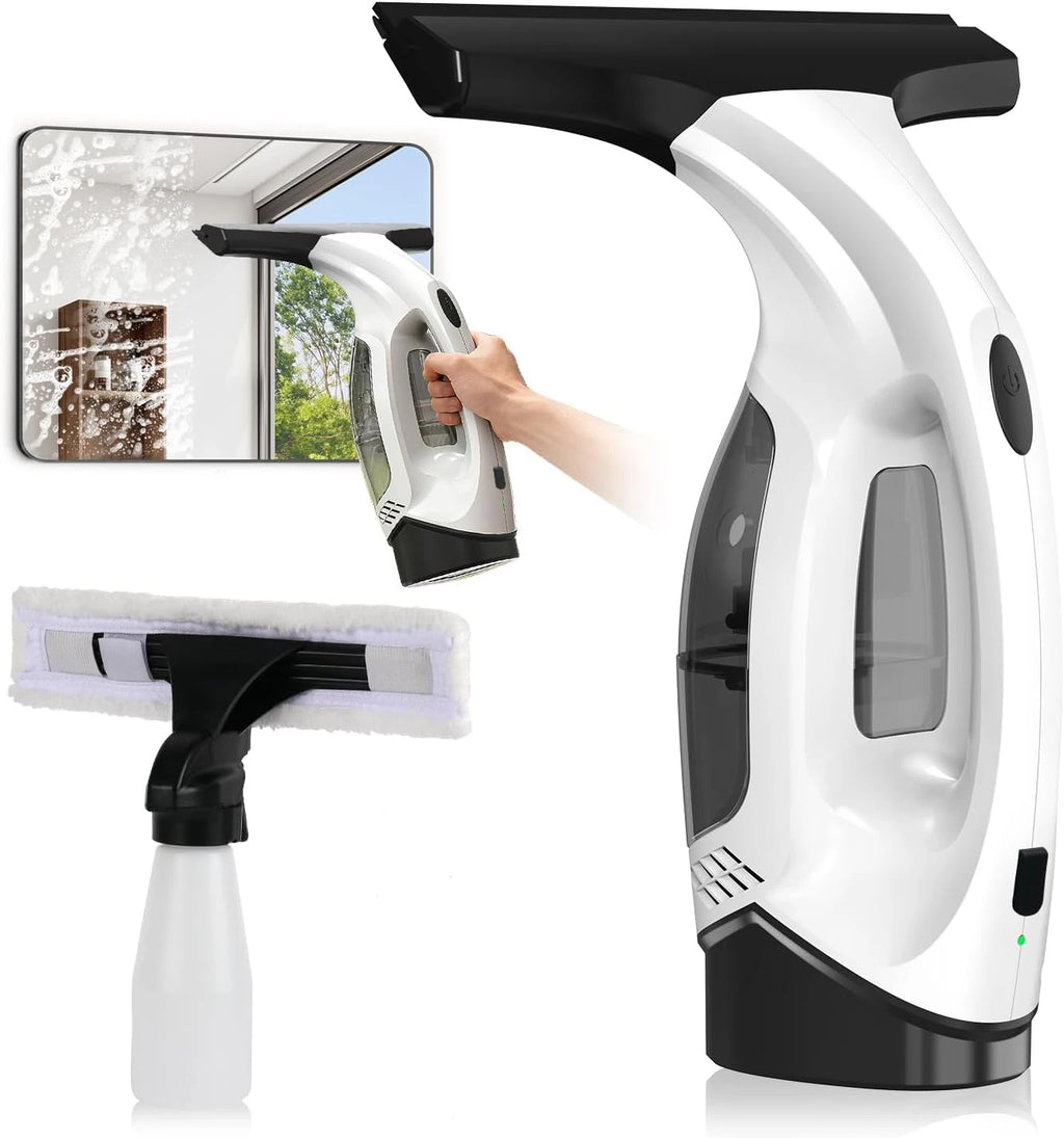 Limpiador de Ventanas Eléctrico Multifuncional Inalámbrico, Recargable, Automático y Portátil
