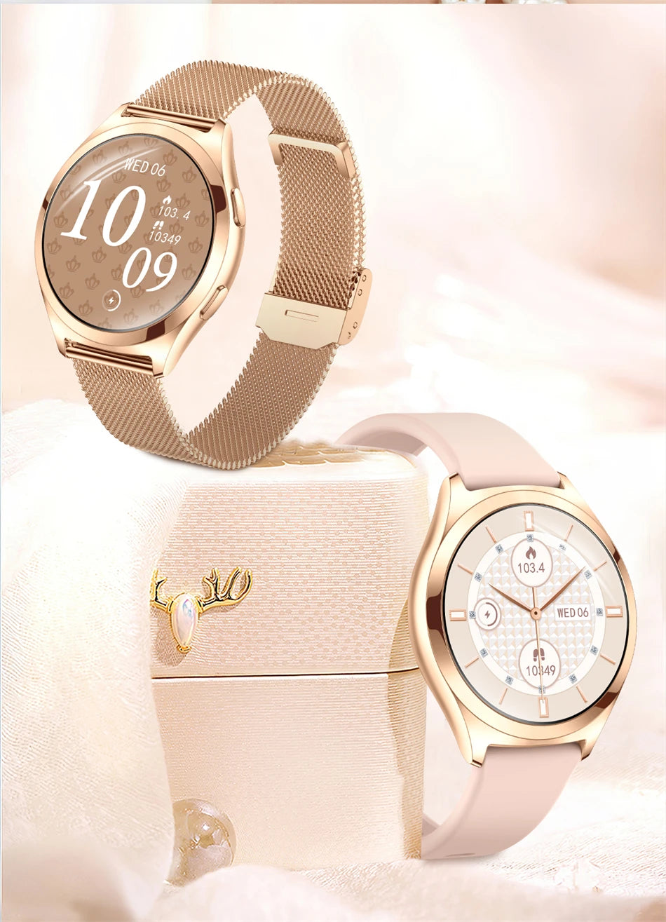 Smartwatch LIGE para mujer con Bluetooth, monitor de salud y esfera personalizable