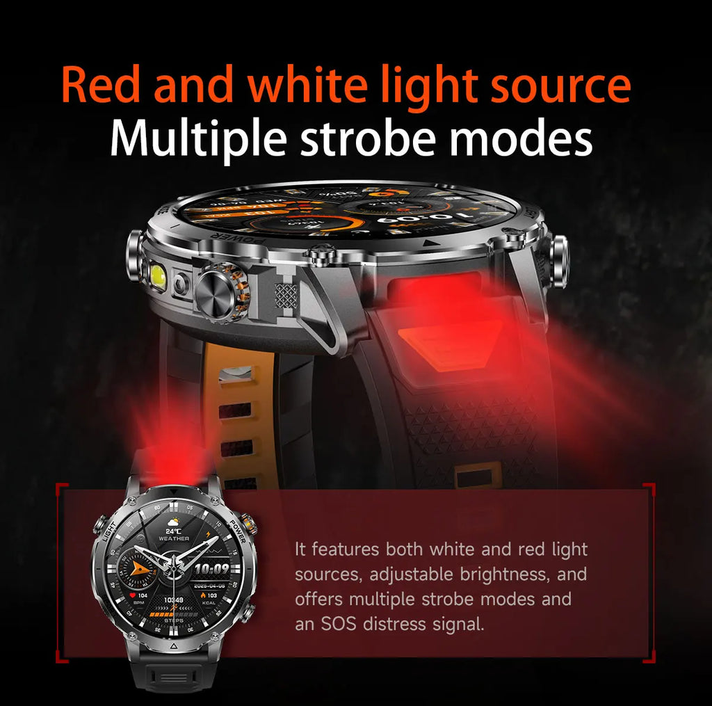 Relojes Inteligentes GPS 1400mAh AMOLED Linterna