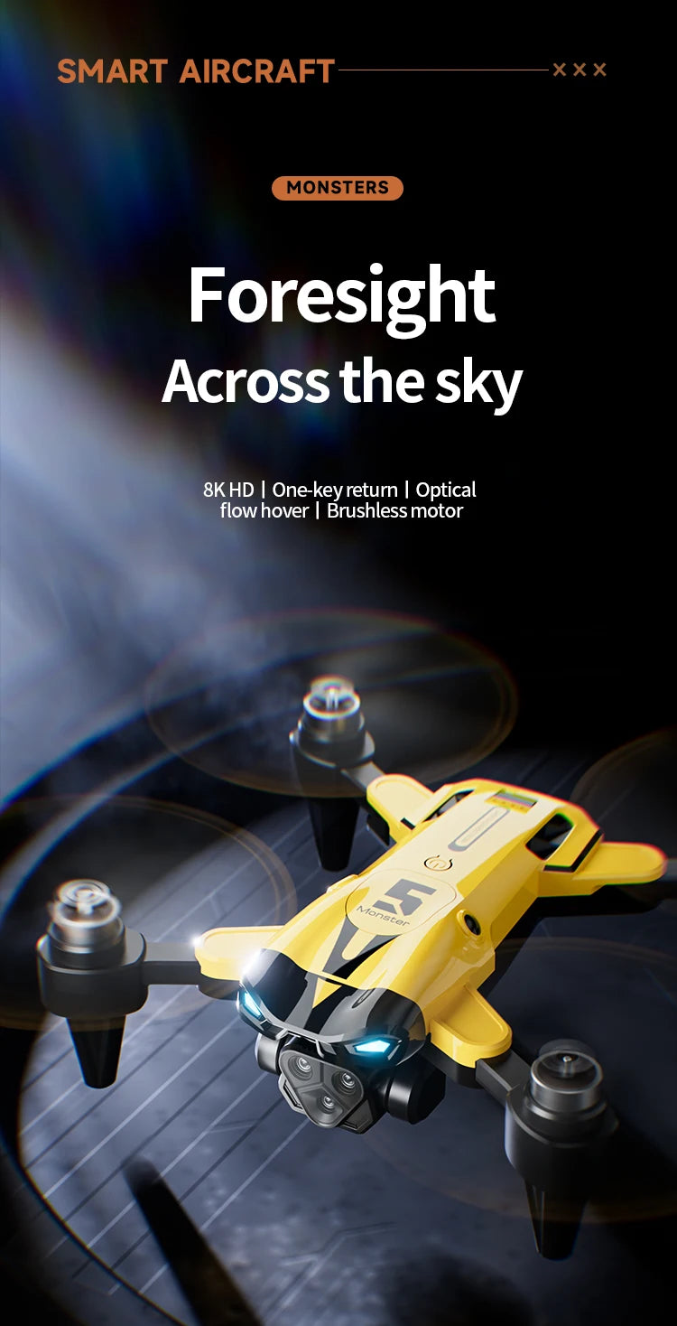 Dron M5 Profesional 8K Gran Angular con Evitación de Obstáculos