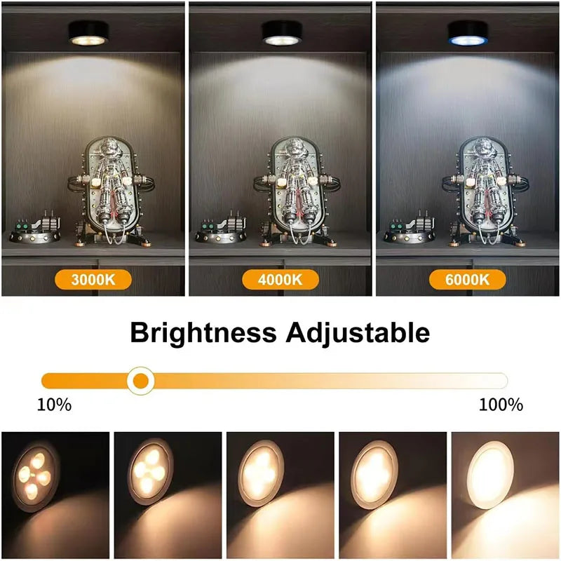 Luz de imagen con pilas Luz de pintura LED magnética con temporizador regulable remoto 3 modos de iluminación Luz de exhibición de arte Negro