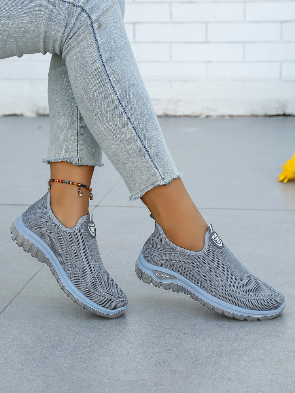 Zapatillas de Mujer Sin Cordones Tejido Transpirable