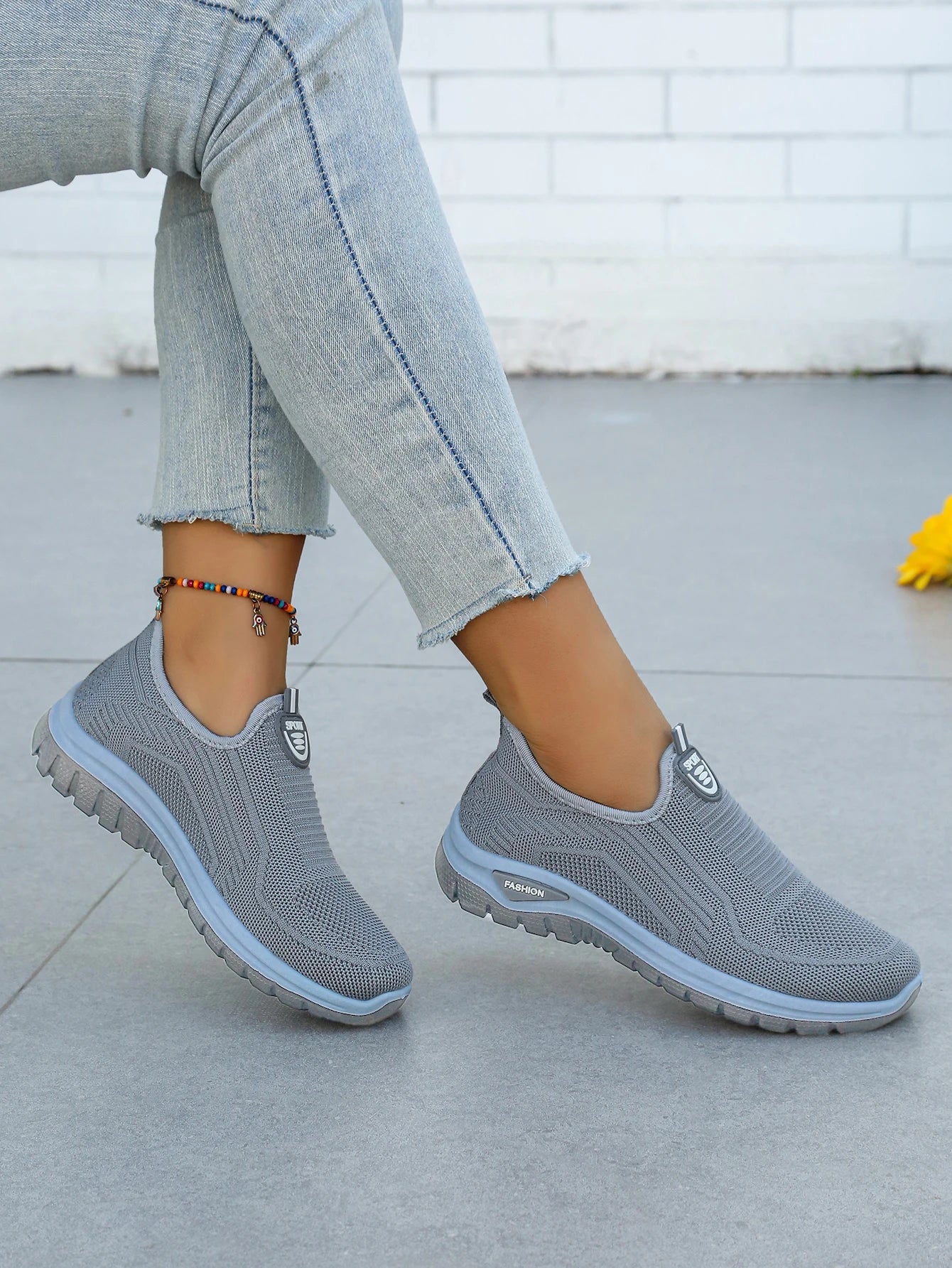 Zapatillas de Mujer Sin Cordones Tejido Transpirable