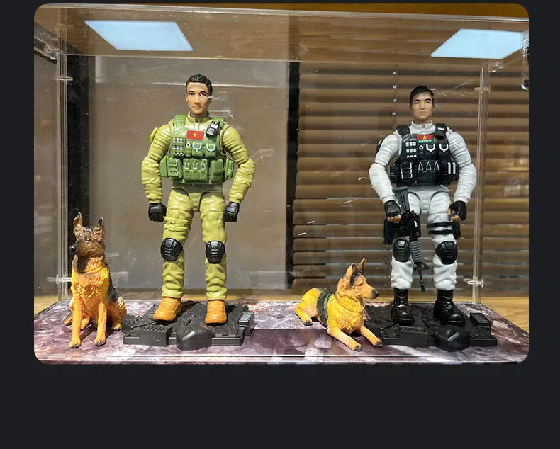 Figura Articulada de Soldado Militar de PVC para Niños
