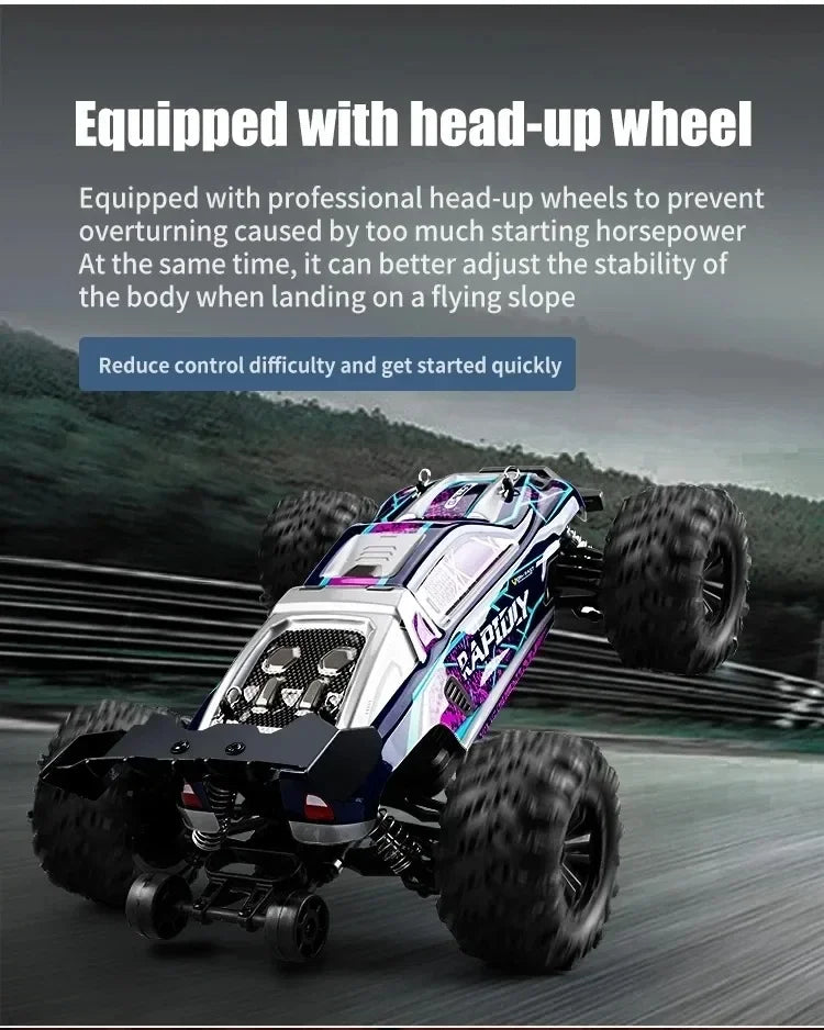 JJRC -Q130 sin escobillas de alta velocidad 70 KM/H4X4 todoterreno 2,4G 4WD Control remoto RC coche 4WD Racing Monster Racing Boy juguete para regalo 1:16