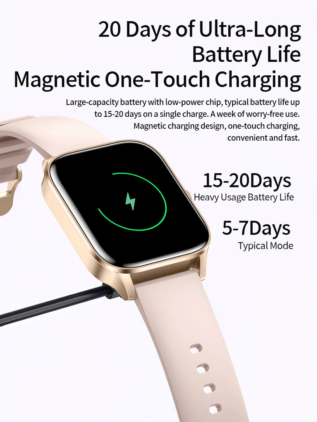 LIGE Reloj Inteligente Mujer HD 1.85 Bluetooth