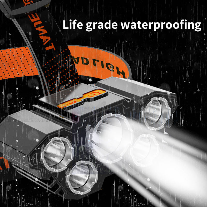 Linterna Frontal LED Recargable para Pesca