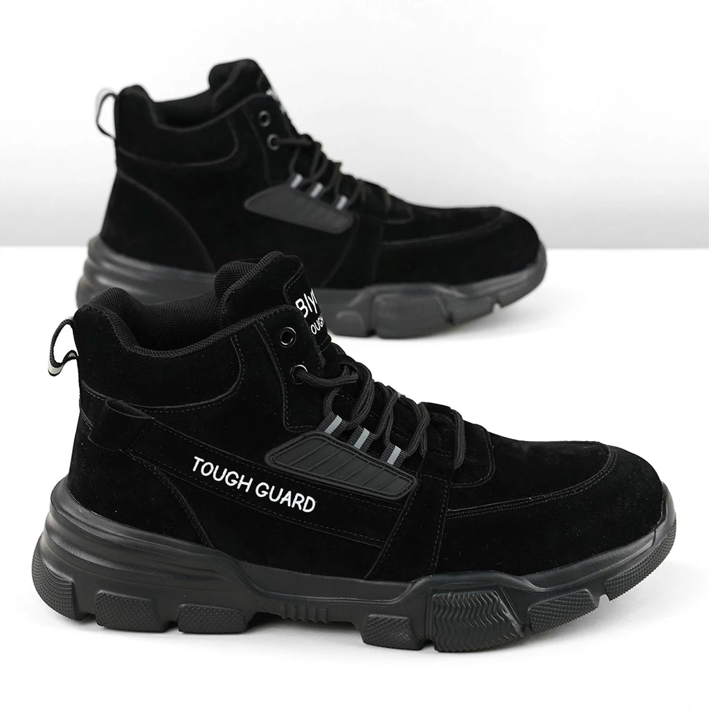 Botas de Trabajo de Seguridad con Punta de Acero para Hombre, con Suela Antideslizante y Resistente al Desgaste