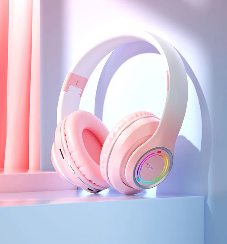 Auriculares Bluetooth Infantiles con Luces LED y Micrófono