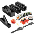 LMETJMA 10 Uds Kit para hacer Sushi DIY molde para Sushi prensa con molde para rollo de arroz para Sushi fabricante de Sushi molde para rollo de arroz KC0473
