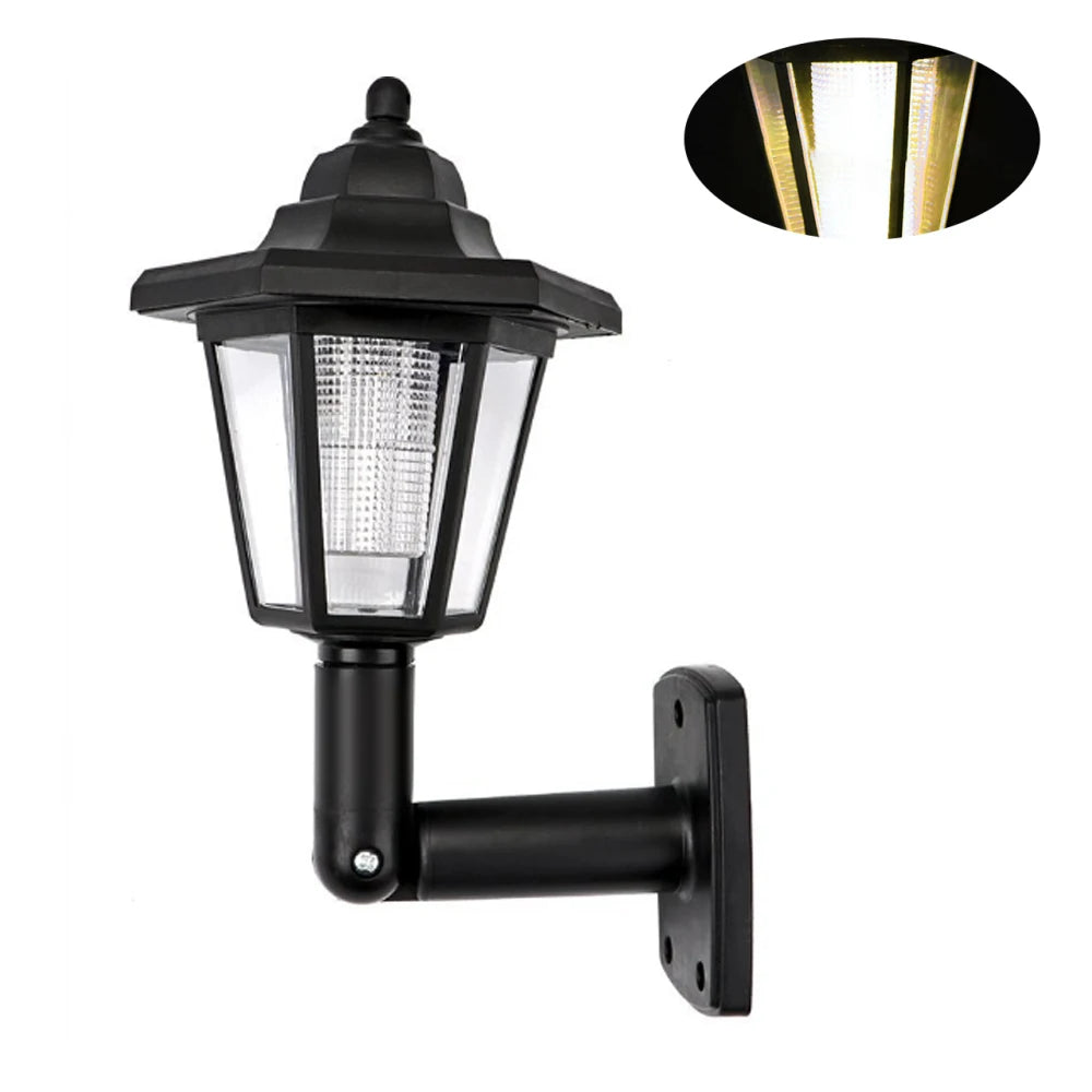 Lámpara Solar de Jardín LED para Exterior con Panel Solar