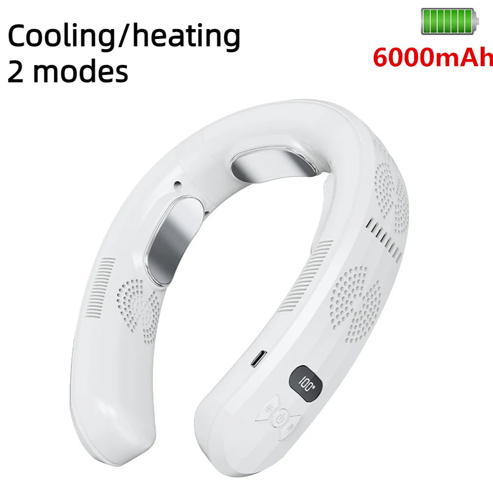Ventilador de cuello portátil recargable USB 6000mAh