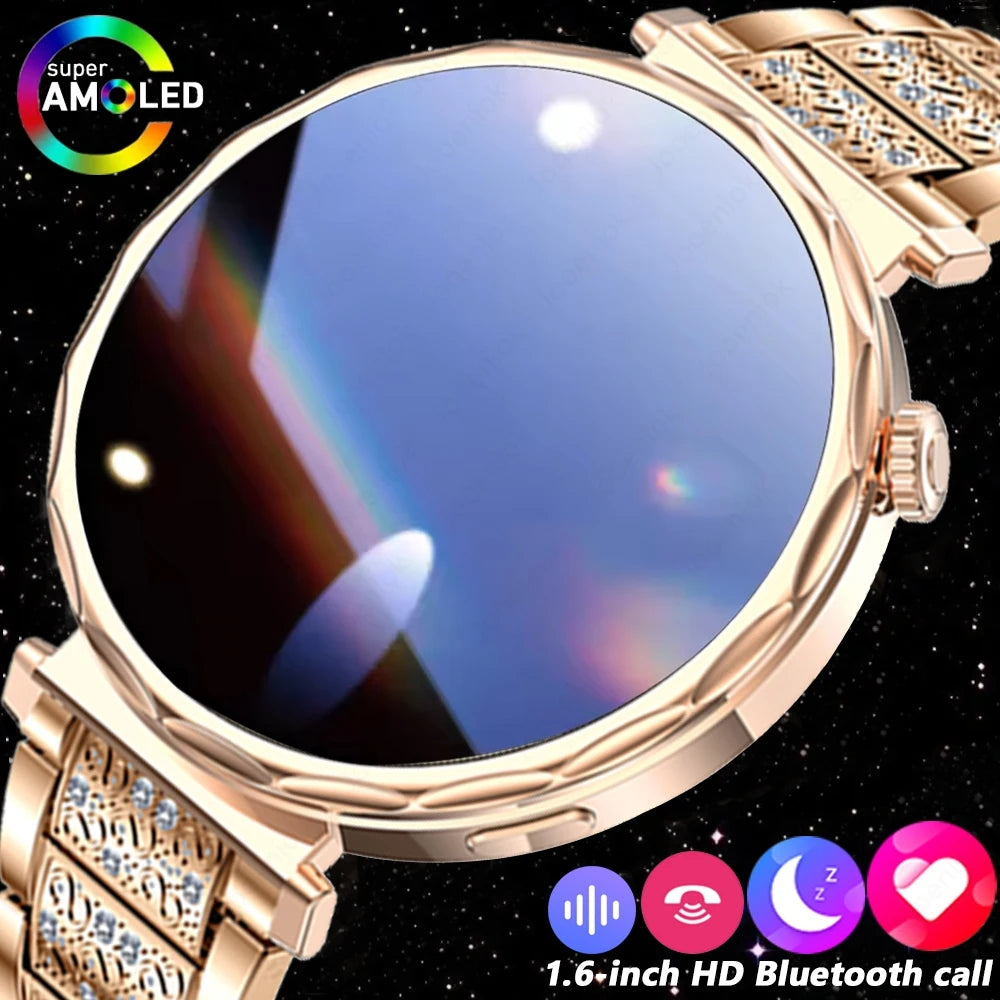 Reloj Inteligente Mujer AMOLED Bluetooth IP68