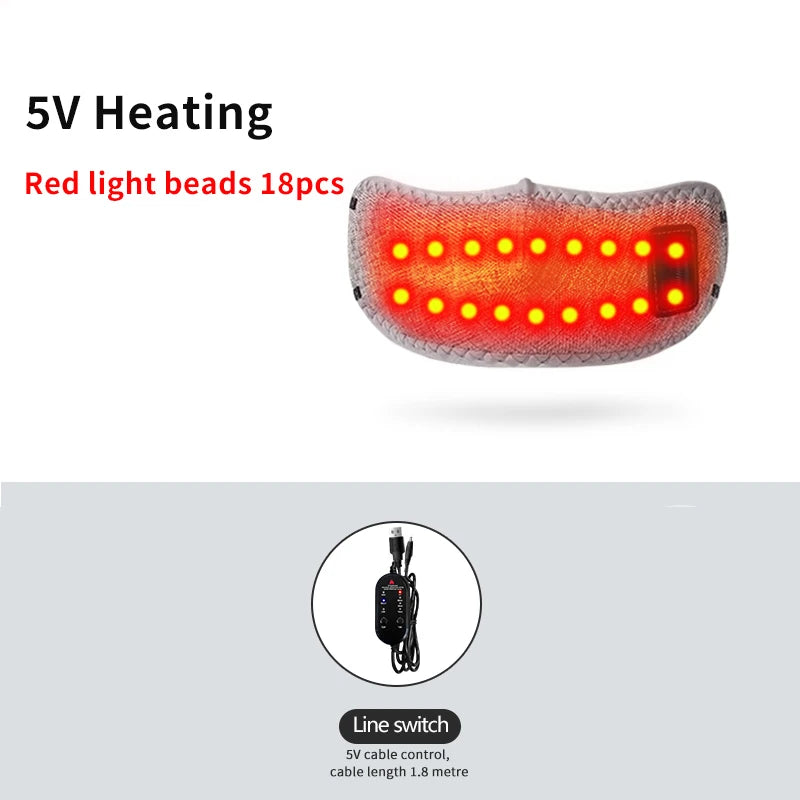 Masajeador Nasal Portátil Eléctrico Mascarilla de Calentamiento Rápido Alivia Malestar Nasal Ligero y Compacto Ideal para Hogar y Viajes
