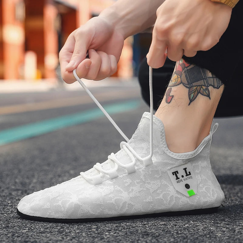 YRZL mocasines de malla para hombre, mocasines para conducir, zapatos planos de alta calidad para caminar, mocasines informales antideslizantes transpirables, zapatos de verano para hombre