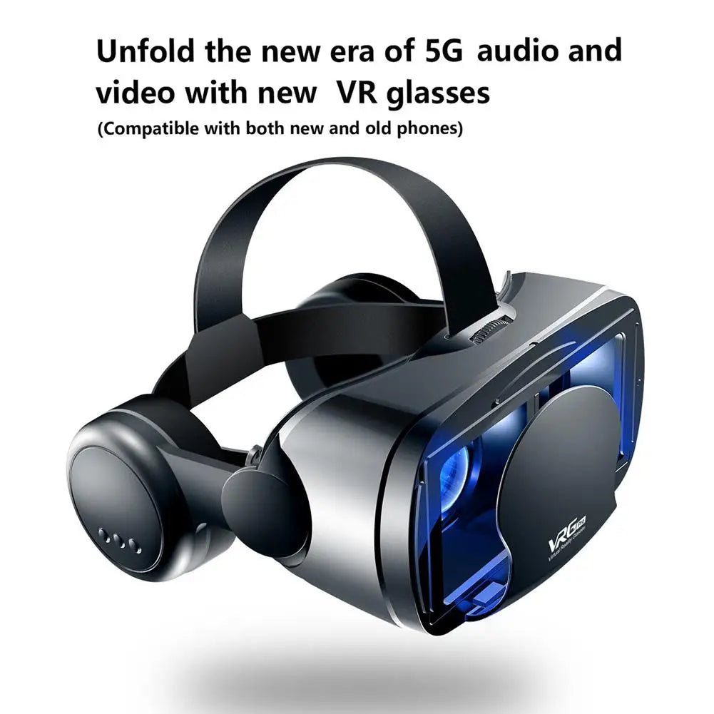 VRG Pro 3D gafas de realidad Virtual VR dispositivos auriculares Viar gafas lentes de casco inteligentes para teléfonos inteligentes visor dispositivos móviles