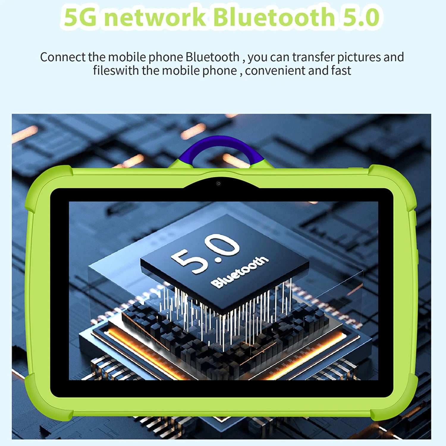 Nuevas Tabletas Infantiles Google de 7 Pulgadas, 5G WiFi, Quad Core, 4GB RAM, 64GB ROM, Económicas para Niños, Regalo Educativo, 4000mAh