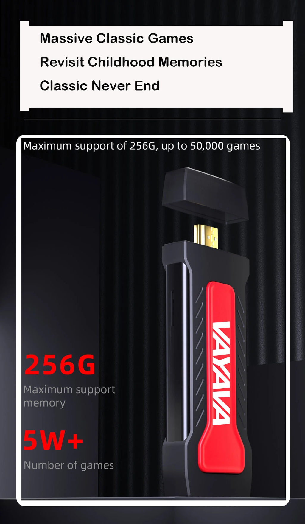 GD30 Game Stick 4K 64GB 20000 juegos sistema DX 2,4G inalámbrico Retro clásico consolas de videojuegos para PSP/PS1/NES