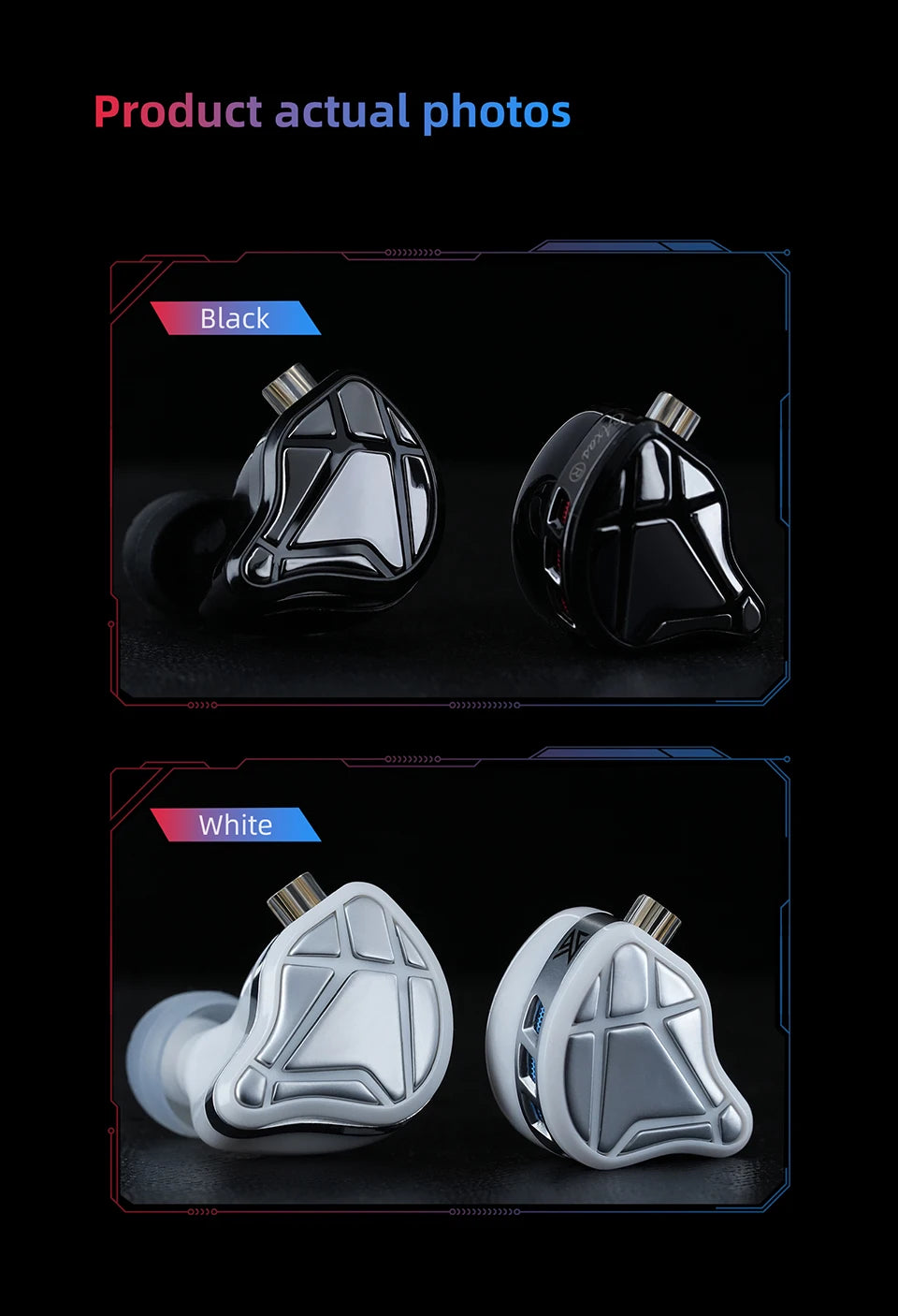 Audífonos Intrauditivos para Juegos KZ Axas FPS-Tuned con Posicionamiento de Sonido a Nivel de Radar y Diseño Ergonómico de Gancho para la Oreja (Pre-orden)