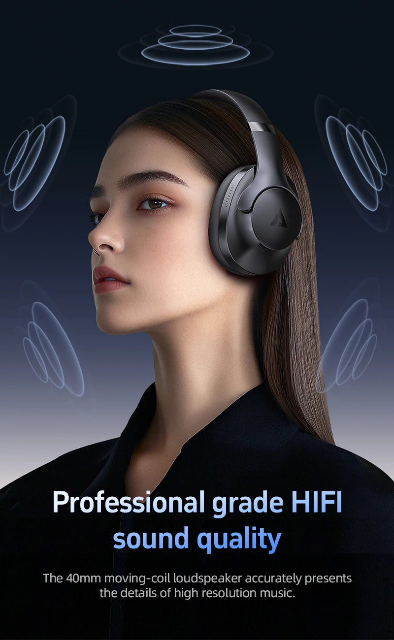 ACEFAST H4 Auriculares ANC Bluetooth 5.3 HiFi